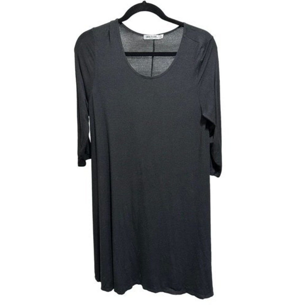 4/$20 Womens Lock and Love‎ Tunic Shirt Womens Size L Goth Essential Neutral
